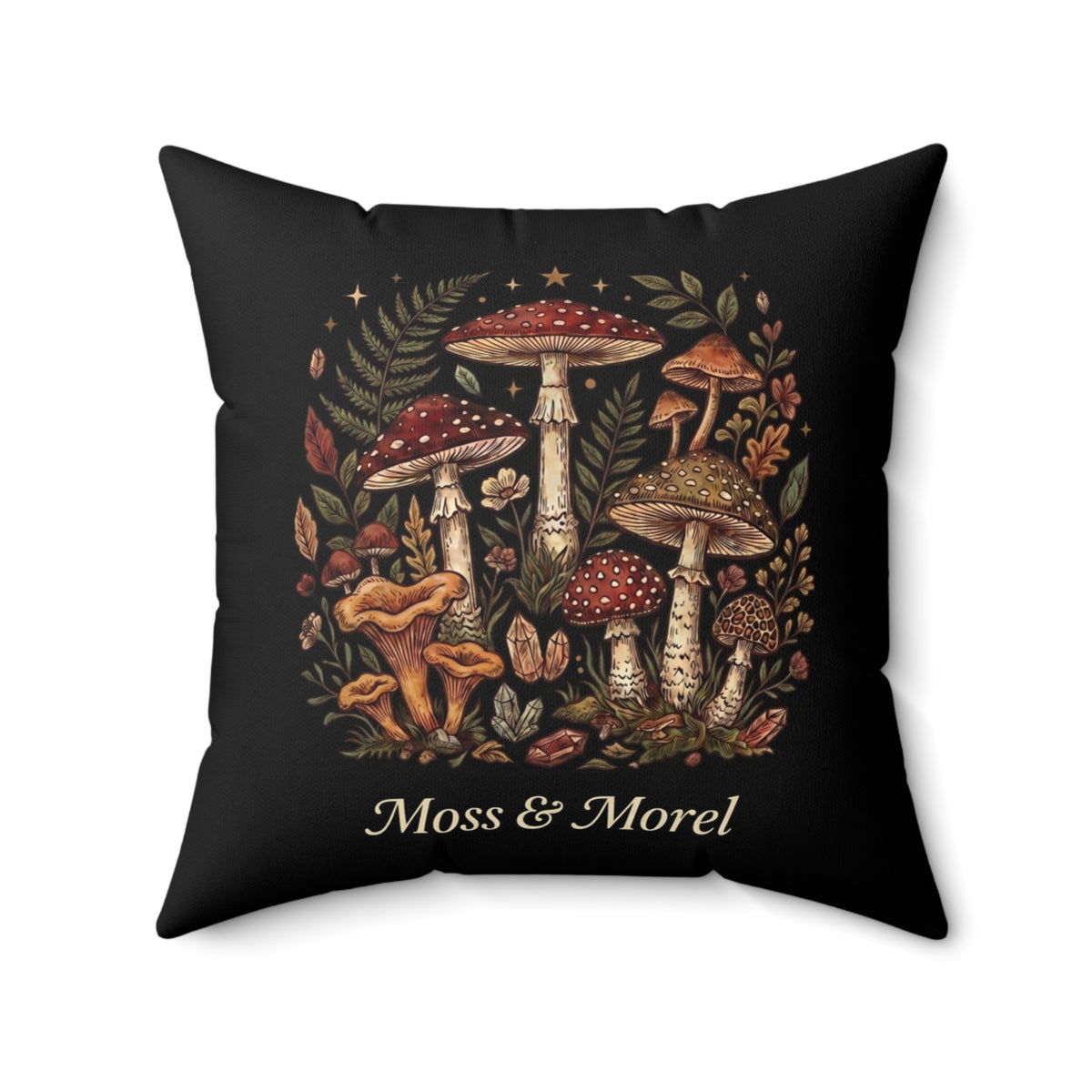 Moss & Morel Botanical Accent Throw Pillow- Midnight Forest