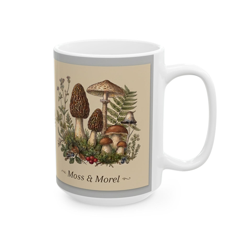 Moss & Morel Botanical Ceramic Mug-Creamy Oatmeal