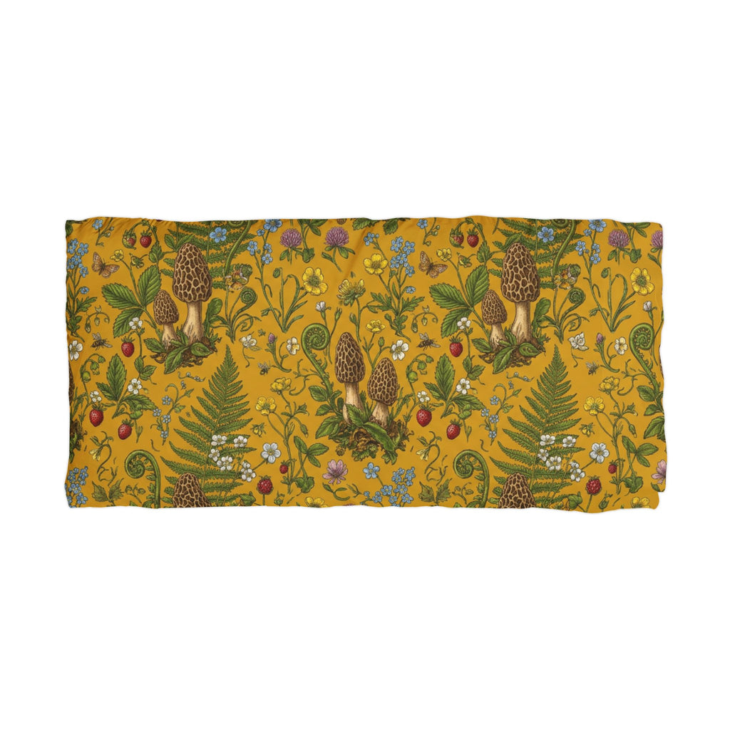 Moss & Morel Premium Linen Pillowcases - Mustard Gold Meadow