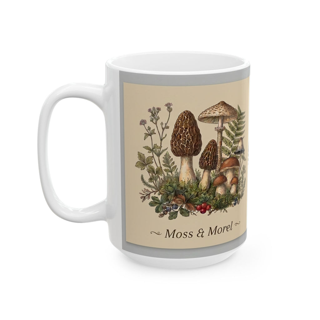 Moss & Morel Botanical Ceramic Mug-Creamy Oatmeal