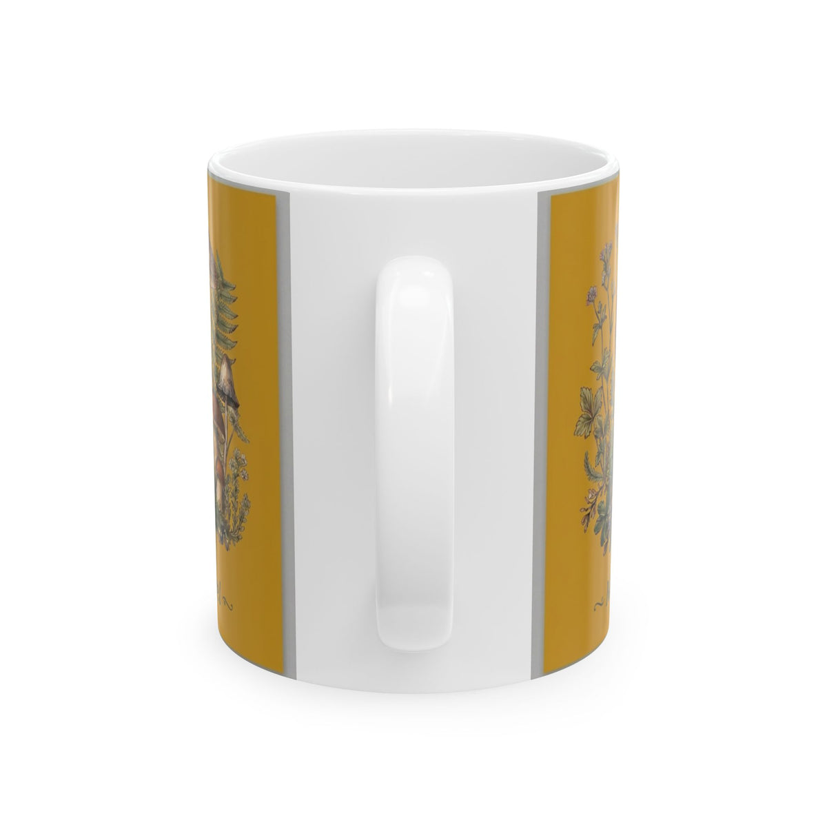 Moss & Morel Botanical Ceramic Mug-Mustard Gold Meadow