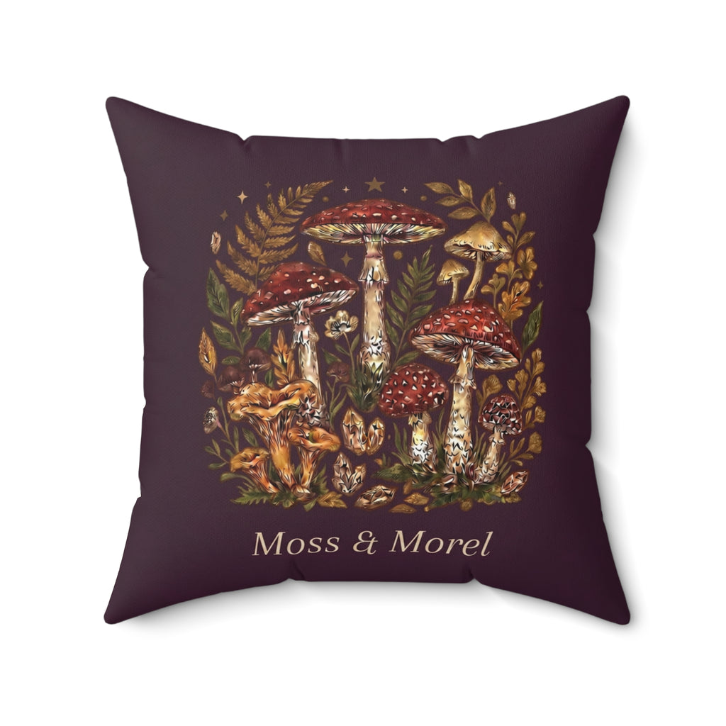 Moss & Morel Botanical Accent Throw Pillow-Foraged Blackberry