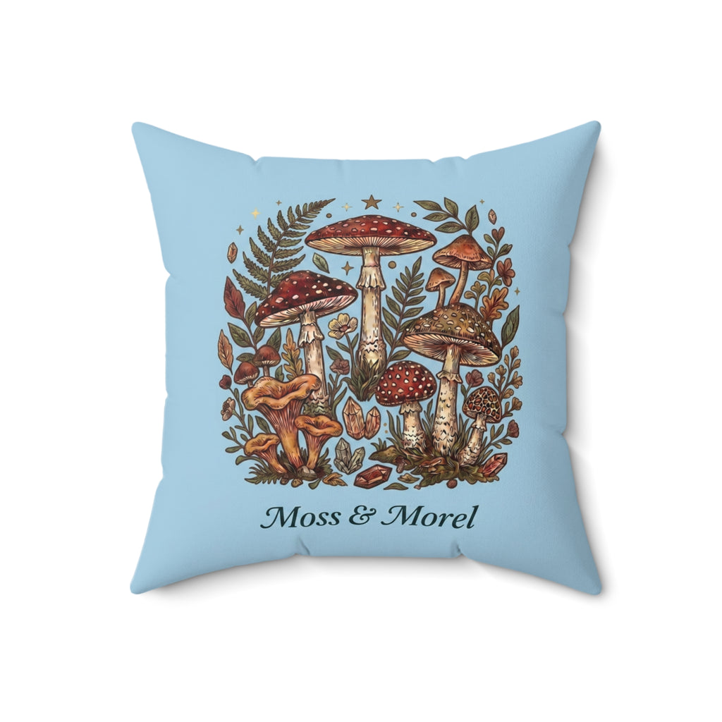 Moss & Morel Botanical Accent Throw Pillow-Sky Blue