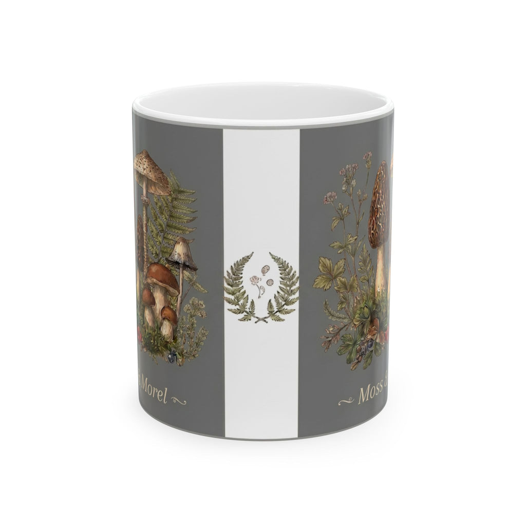 Moss & Morel Botanical Ceramic Mug-Lichen Grey