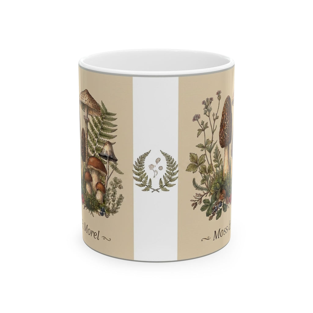 Moss & Morel Botanical Ceramic Mug-Creamy Oatmeal