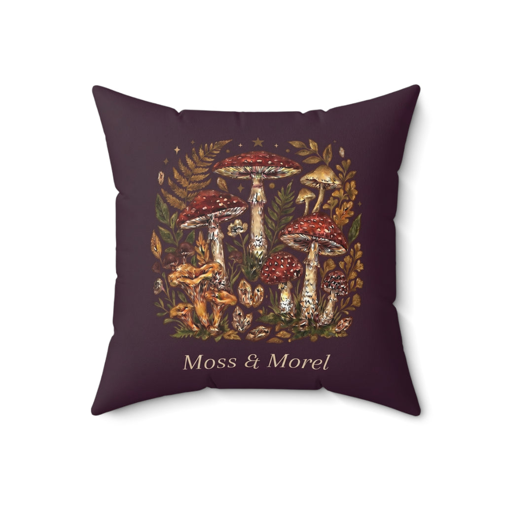 Moss & Morel Botanical Accent Throw Pillow-Foraged Blackberry