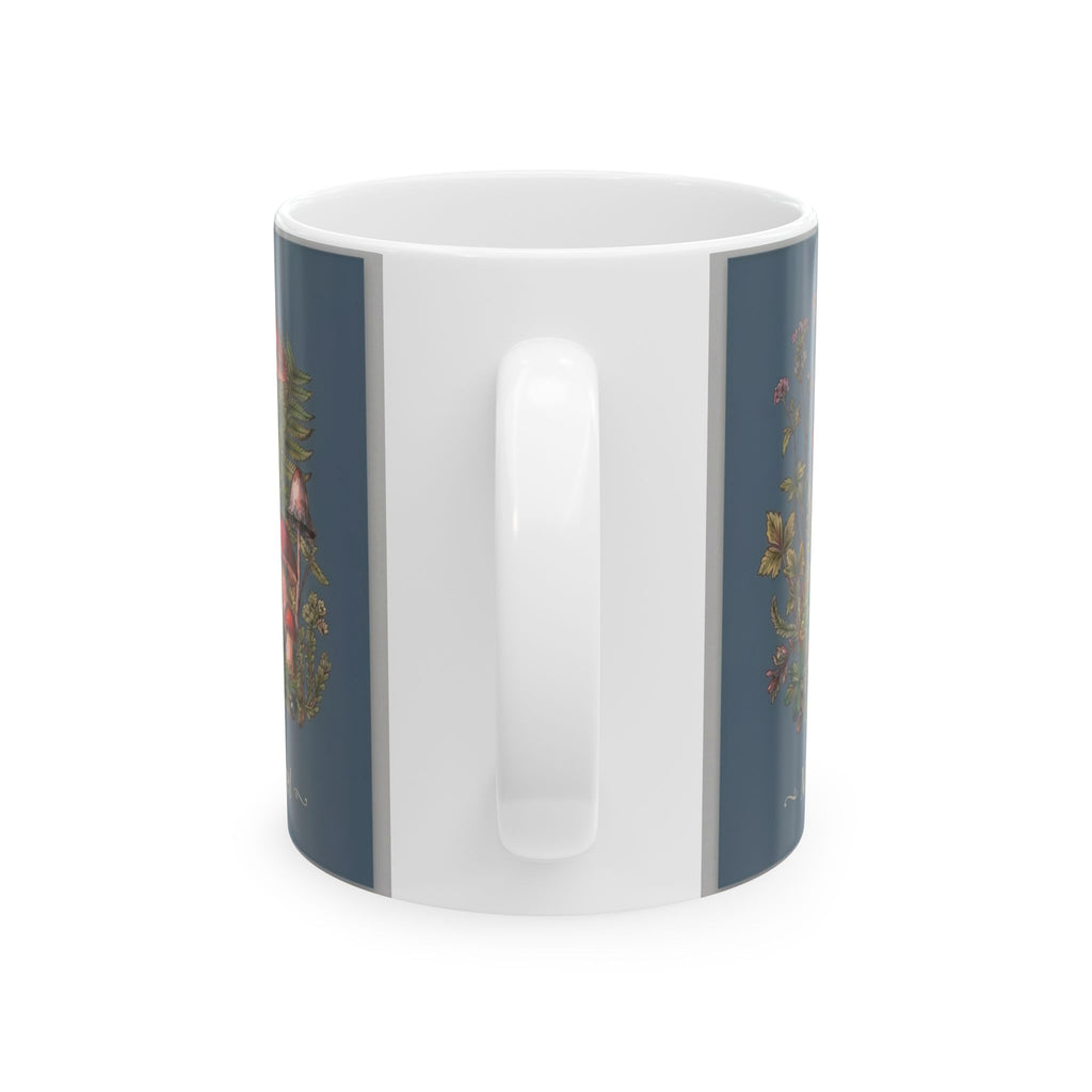 Moss & Morel Botanical Ceramic Mug-Slate Blue