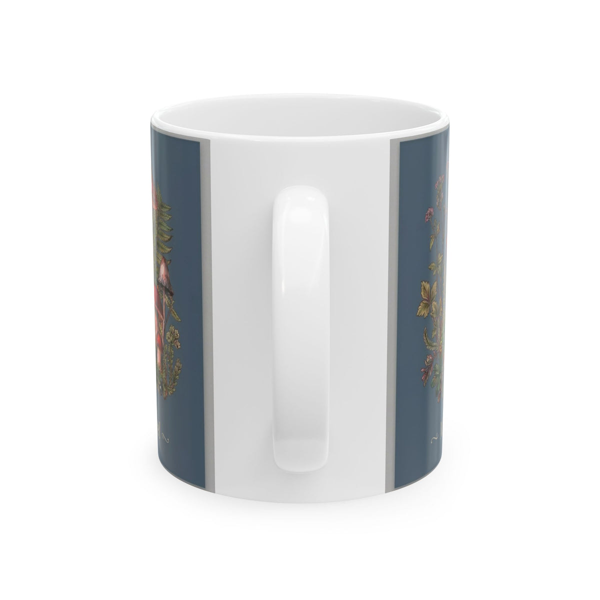 Moss & Morel Botanical Ceramic Mug-Slate Blue