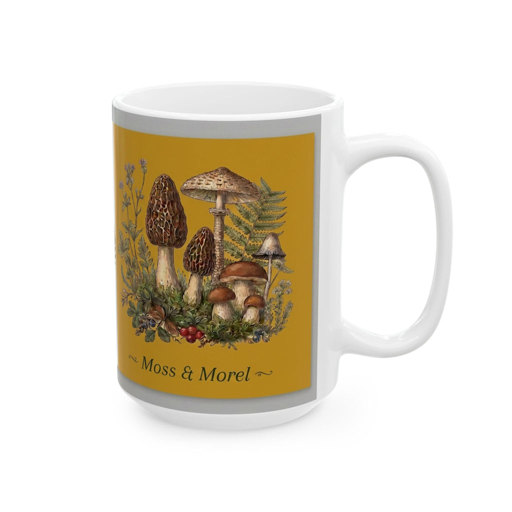 Moss & Morel Botanical Ceramic Mug-Mustard Gold Meadow