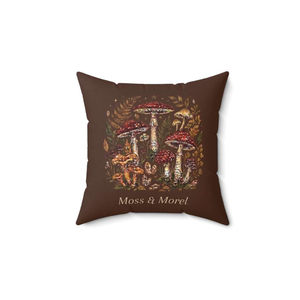 Moss & Morel Botanical Accent Throw Pillow-Smoked Walnut