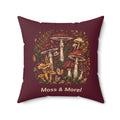 Moss & Morel Botanical Accent Throw Pillow-Deep Wine