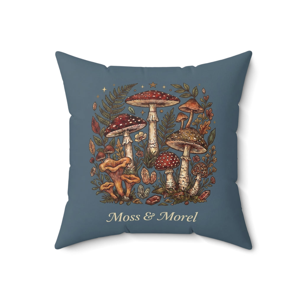 Moss & Morel Botanical Accent Throw Pillow-Slate Blue