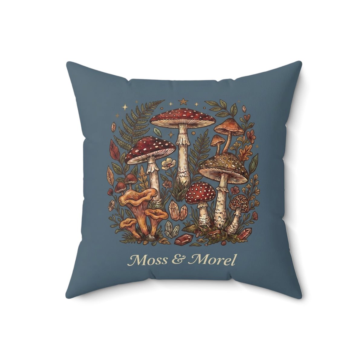 Moss & Morel Botanical Accent Throw Pillow-Slate Blue