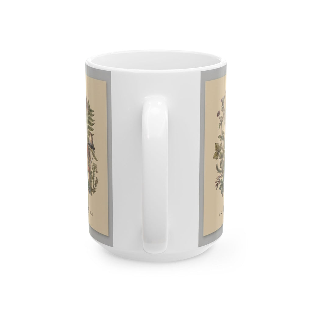Moss & Morel Botanical Ceramic Mug-Creamy Oatmeal