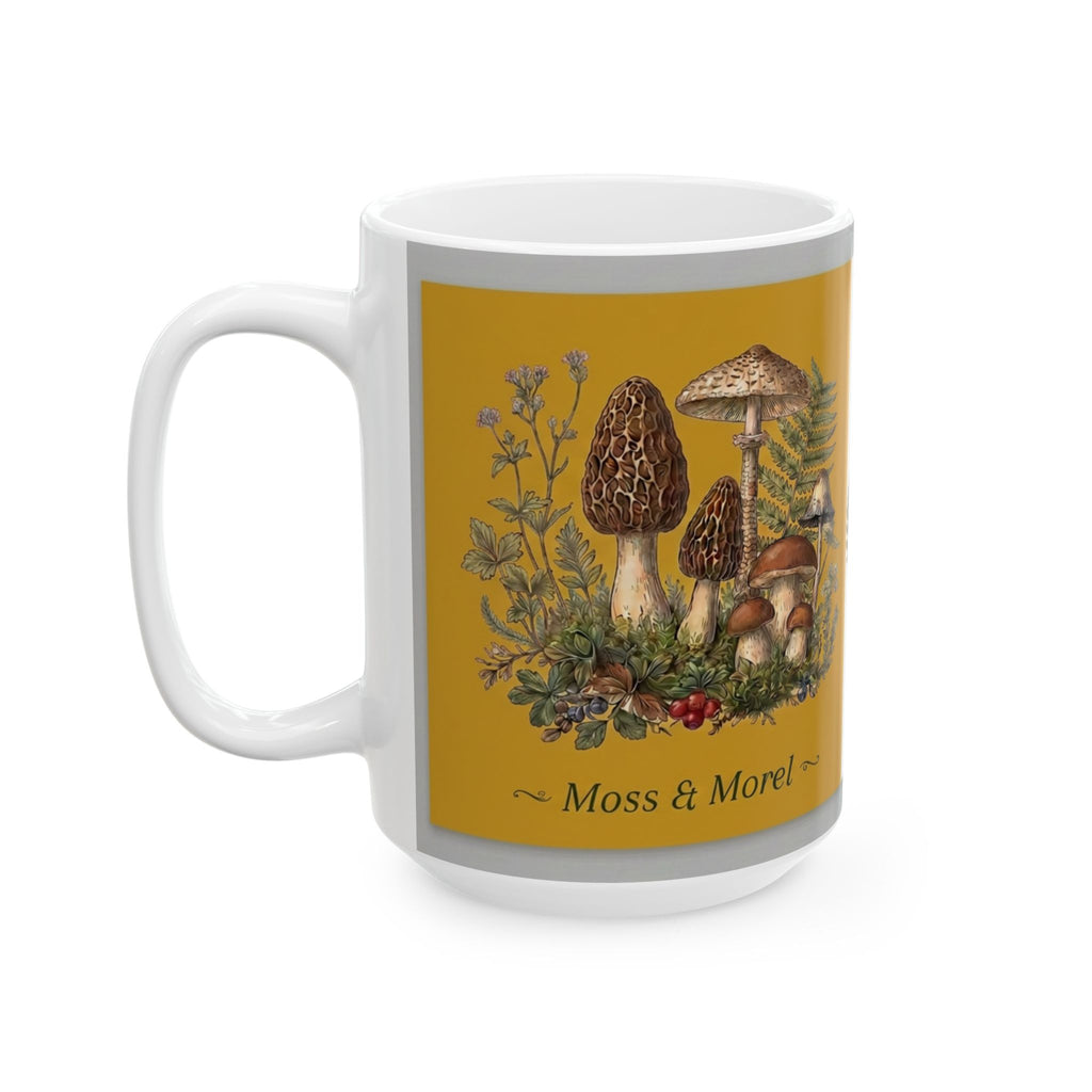 Moss & Morel Botanical Ceramic Mug-Mustard Gold Meadow
