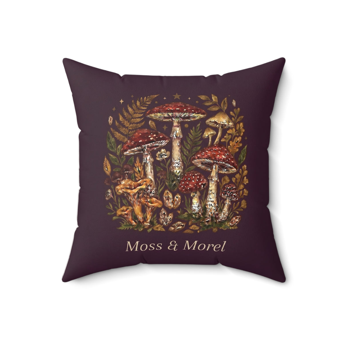 Moss & Morel Botanical Accent Throw Pillow-Foraged Blackberry