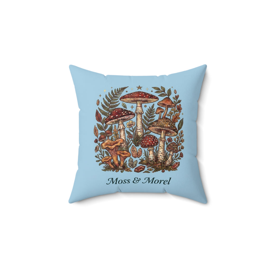 Moss & Morel Botanical Accent Throw Pillow-Sky Blue