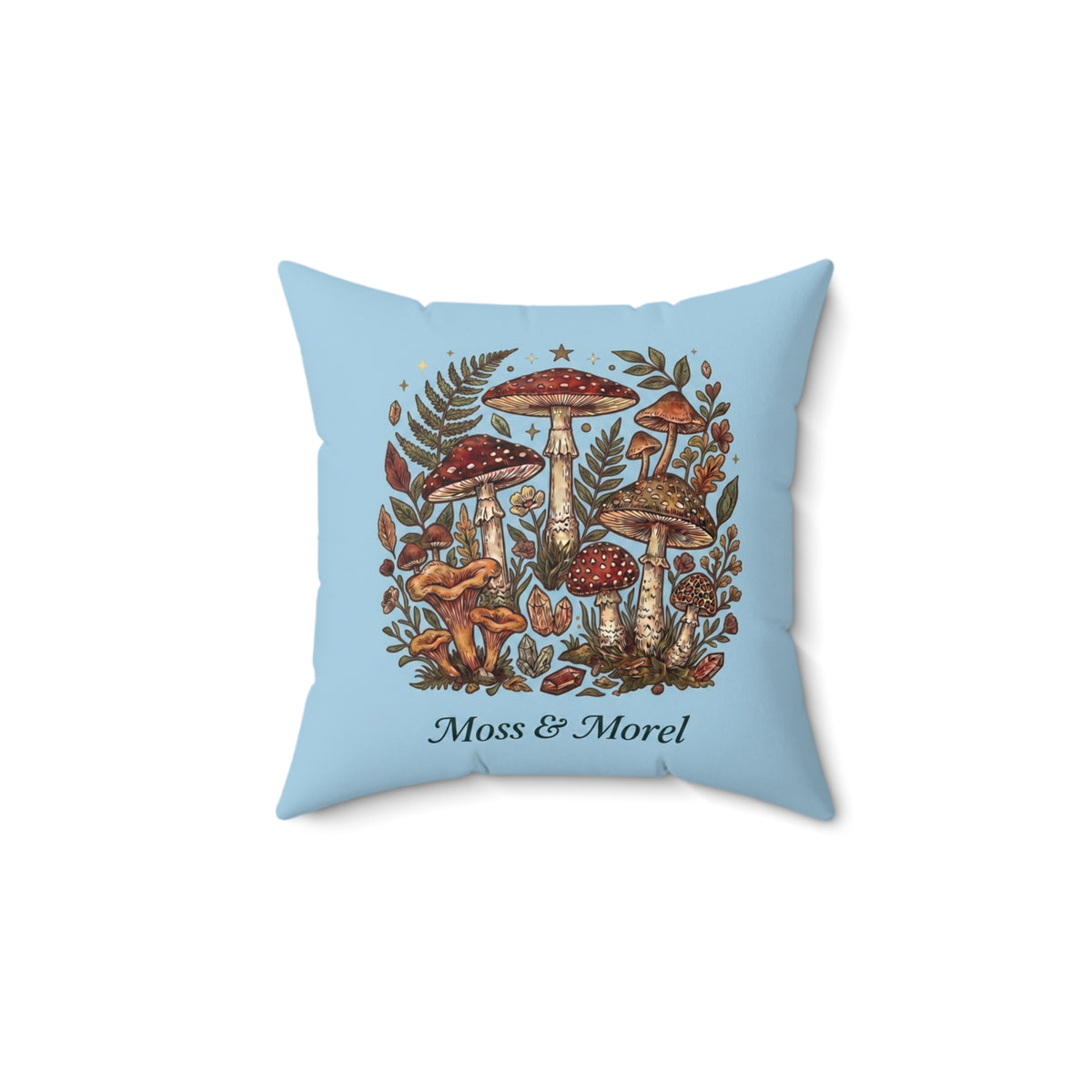 Moss & Morel Botanical Accent Throw Pillow-Sky Blue