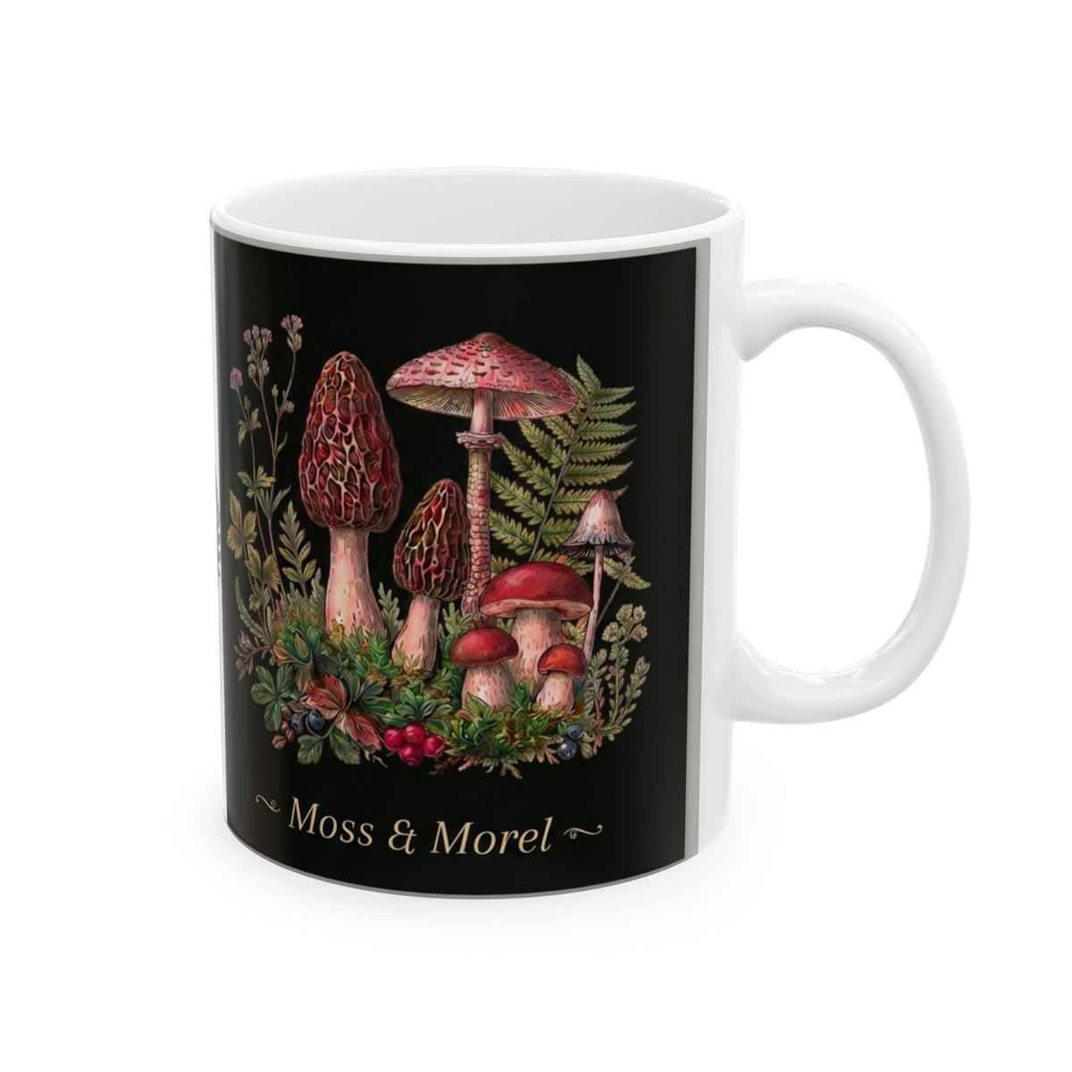 Moss & Morel Botanical Ceramic Mug-Midnight Forest