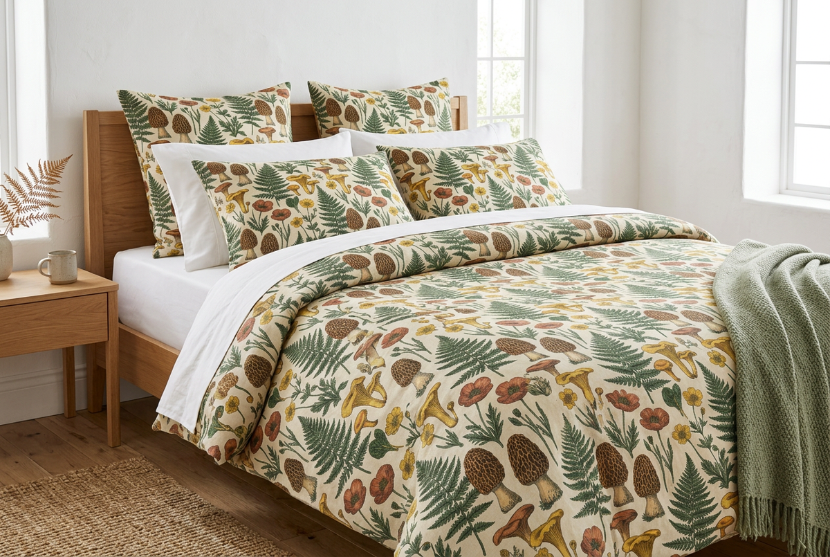 Moss & Morel Premium Linen Duvet Cover - Creamy Oatmeal