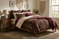 Moss & Morel Premium Linen Duvet Cover - Deep Wine