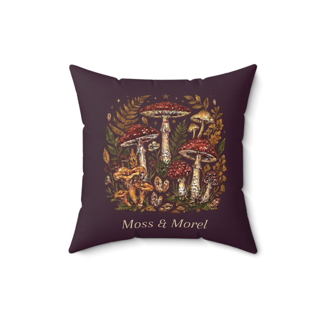 Moss & Morel Botanical Accent Throw Pillow-Foraged Blackberry