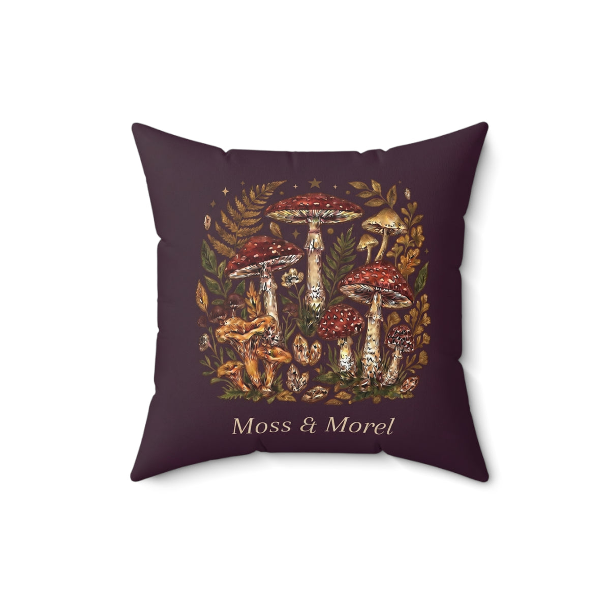 Moss & Morel Botanical Accent Throw Pillow-Foraged Blackberry