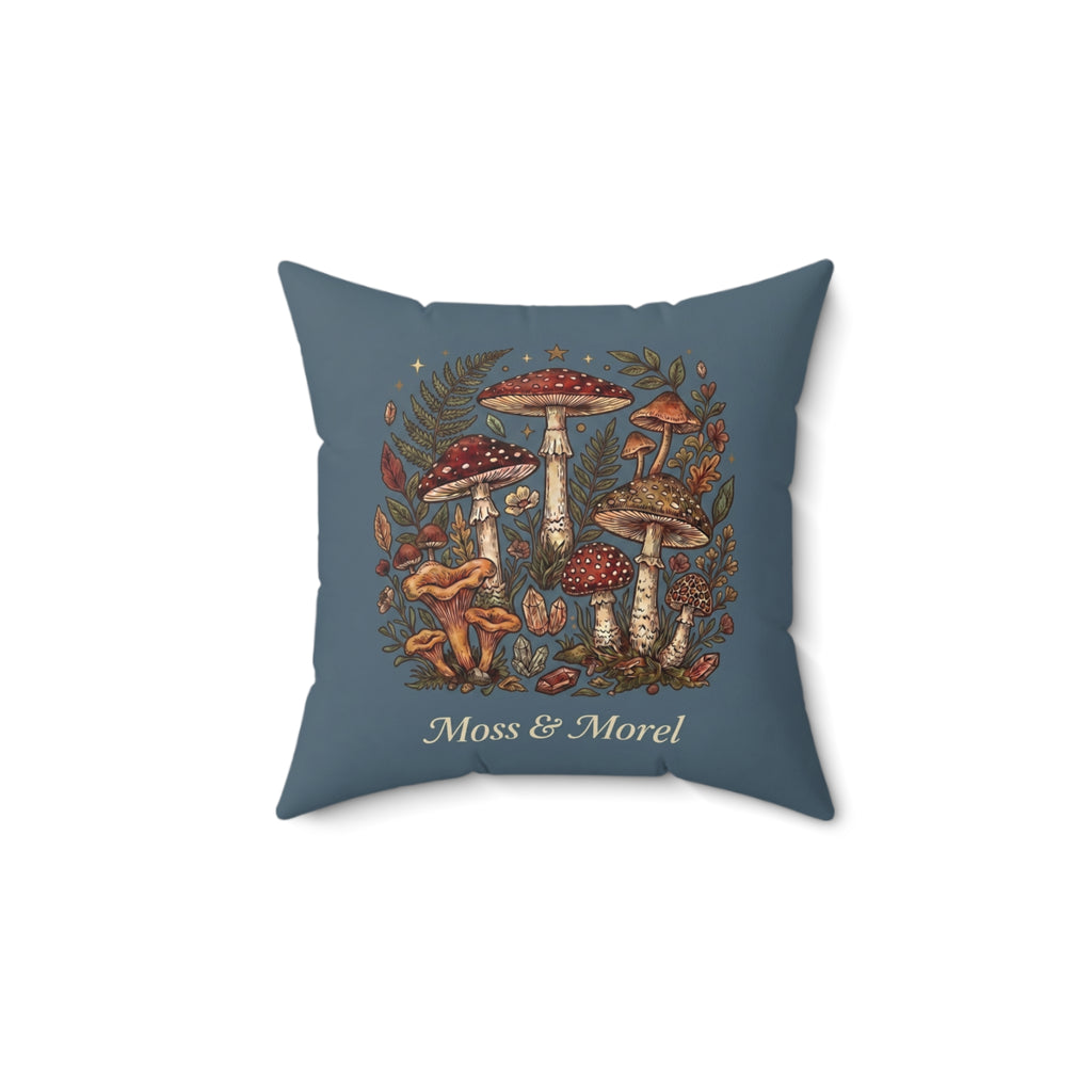 Moss & Morel Botanical Accent Throw Pillow-Slate Blue