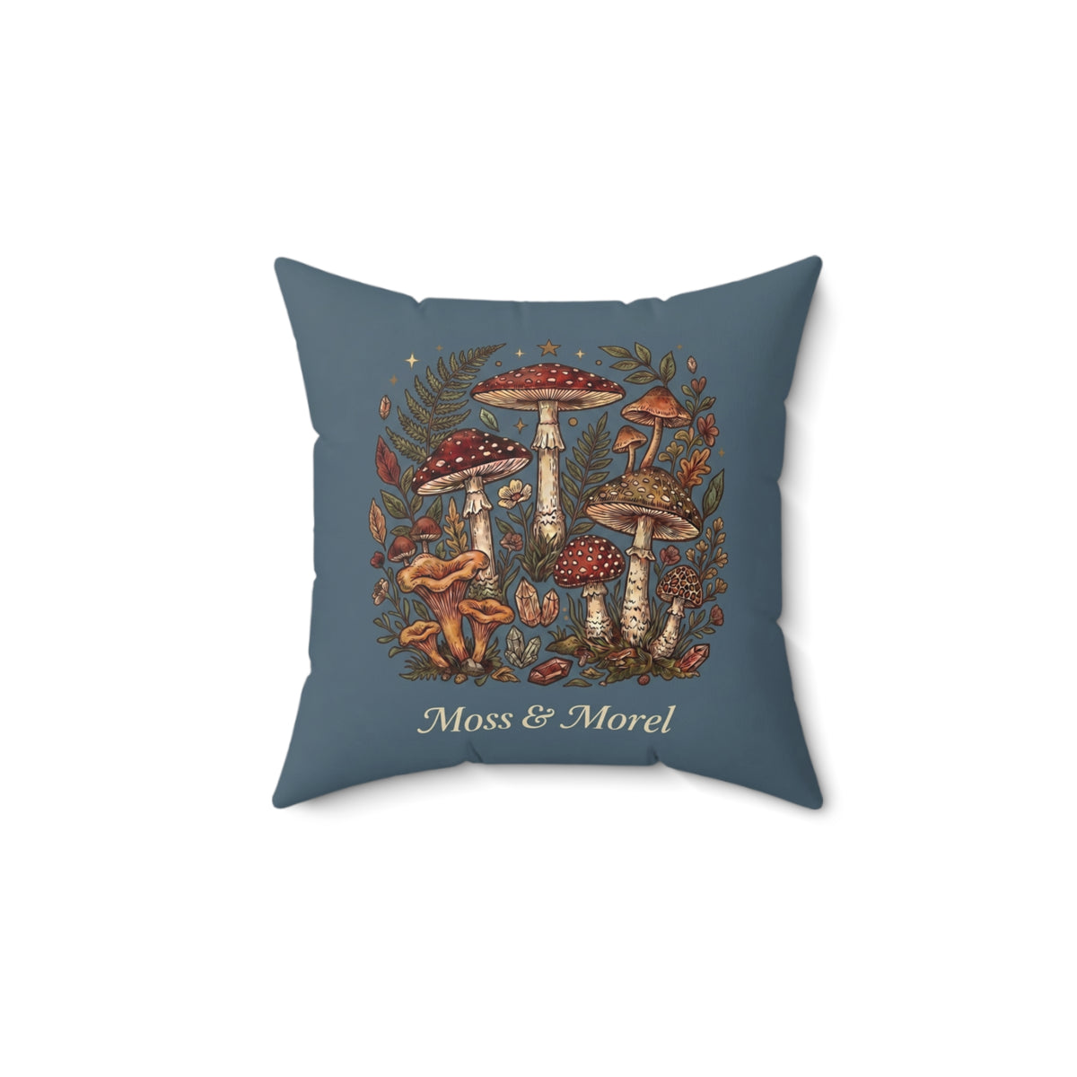 Moss & Morel Botanical Accent Throw Pillow-Slate Blue