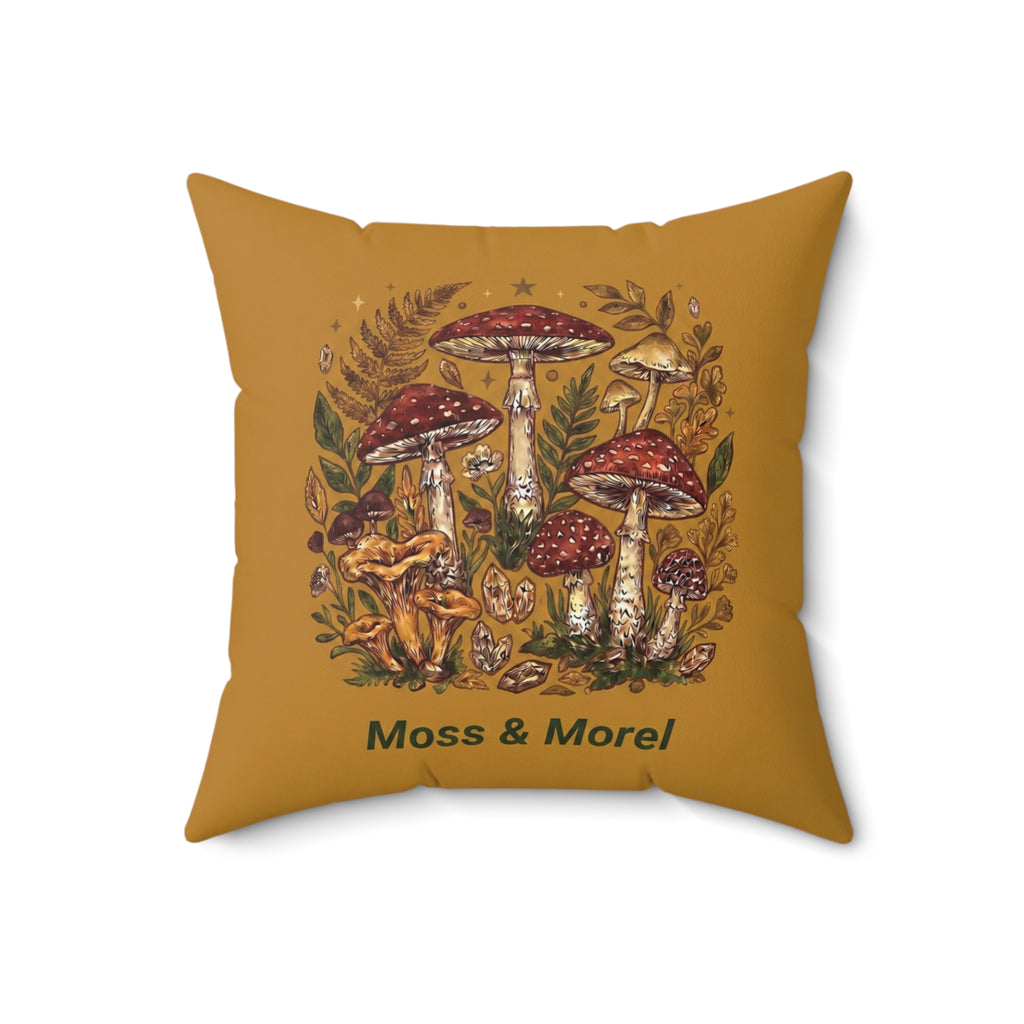 Moss & Morel Botanical Accent Throw Pillow-Mustard Gold Meadow