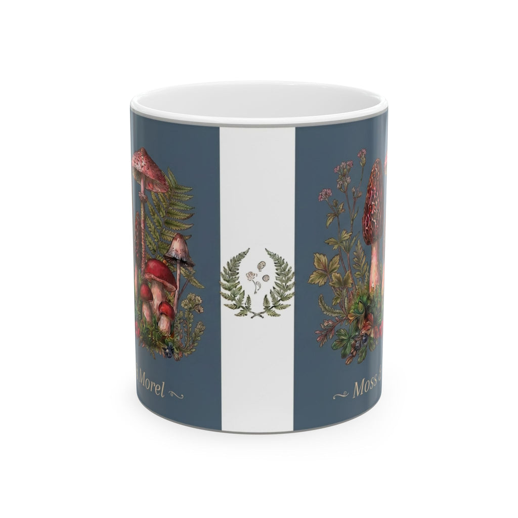 Moss & Morel Botanical Ceramic Mug-Slate Blue