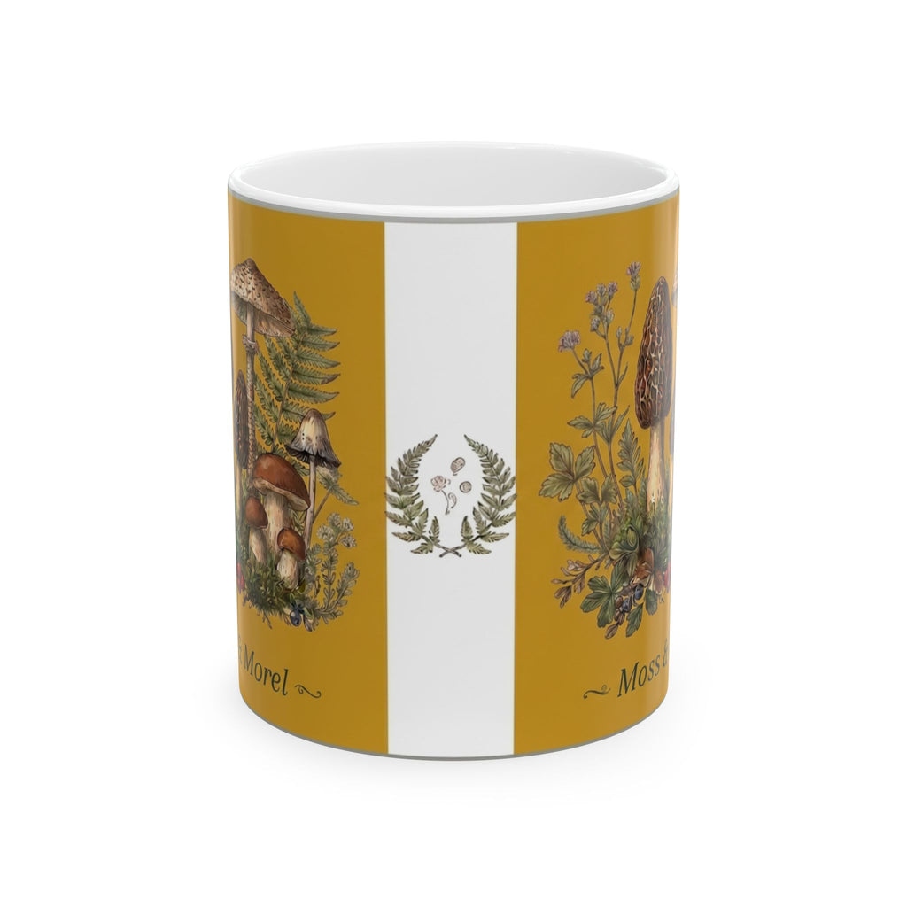 Moss & Morel Botanical Ceramic Mug-Mustard Gold Meadow