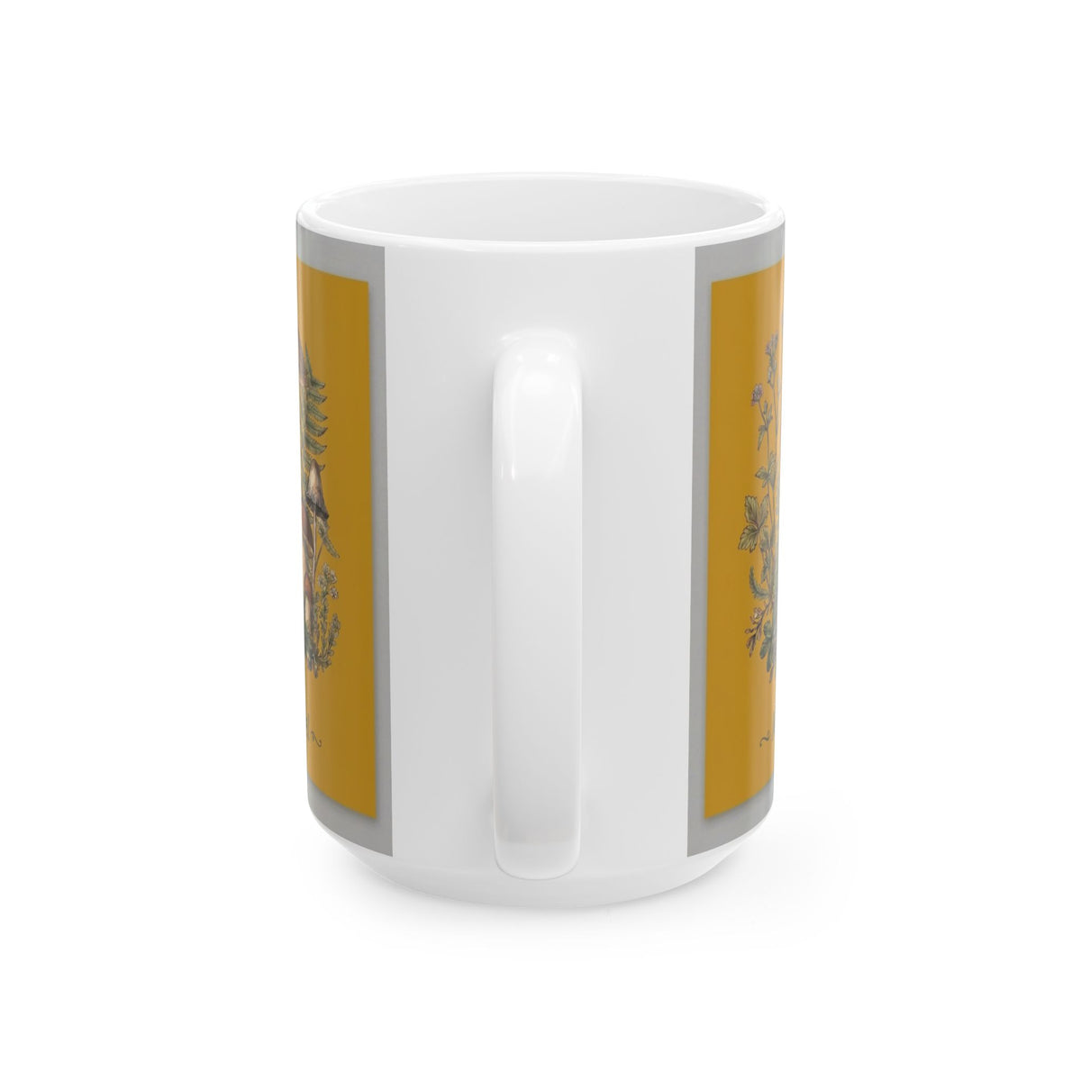 Moss & Morel Botanical Ceramic Mug-Mustard Gold Meadow