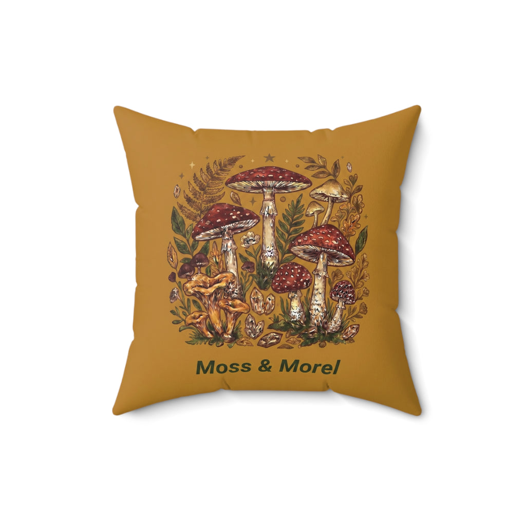 Moss & Morel Botanical Accent Throw Pillow-Mustard Gold Meadow