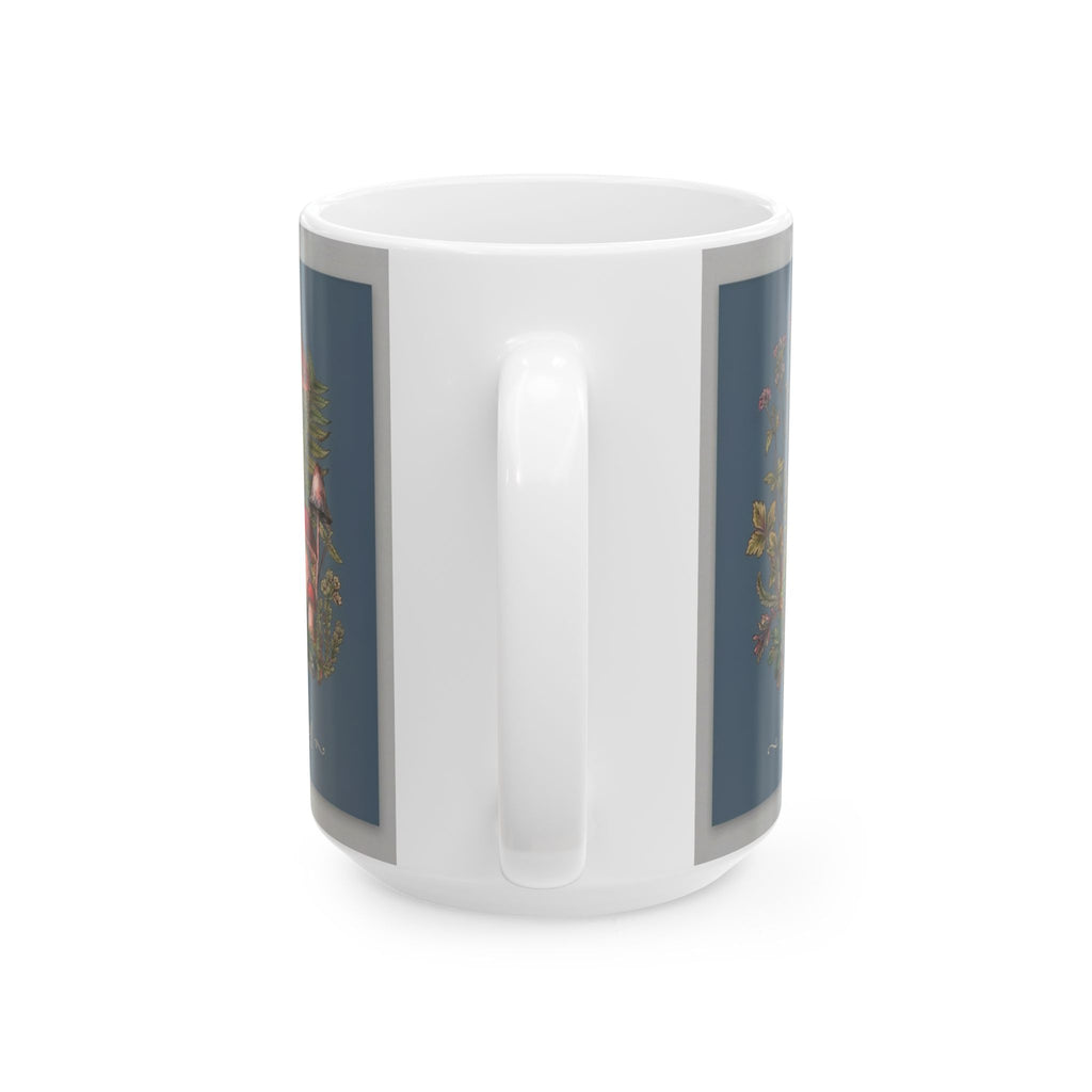 Moss & Morel Botanical Ceramic Mug-Slate Blue