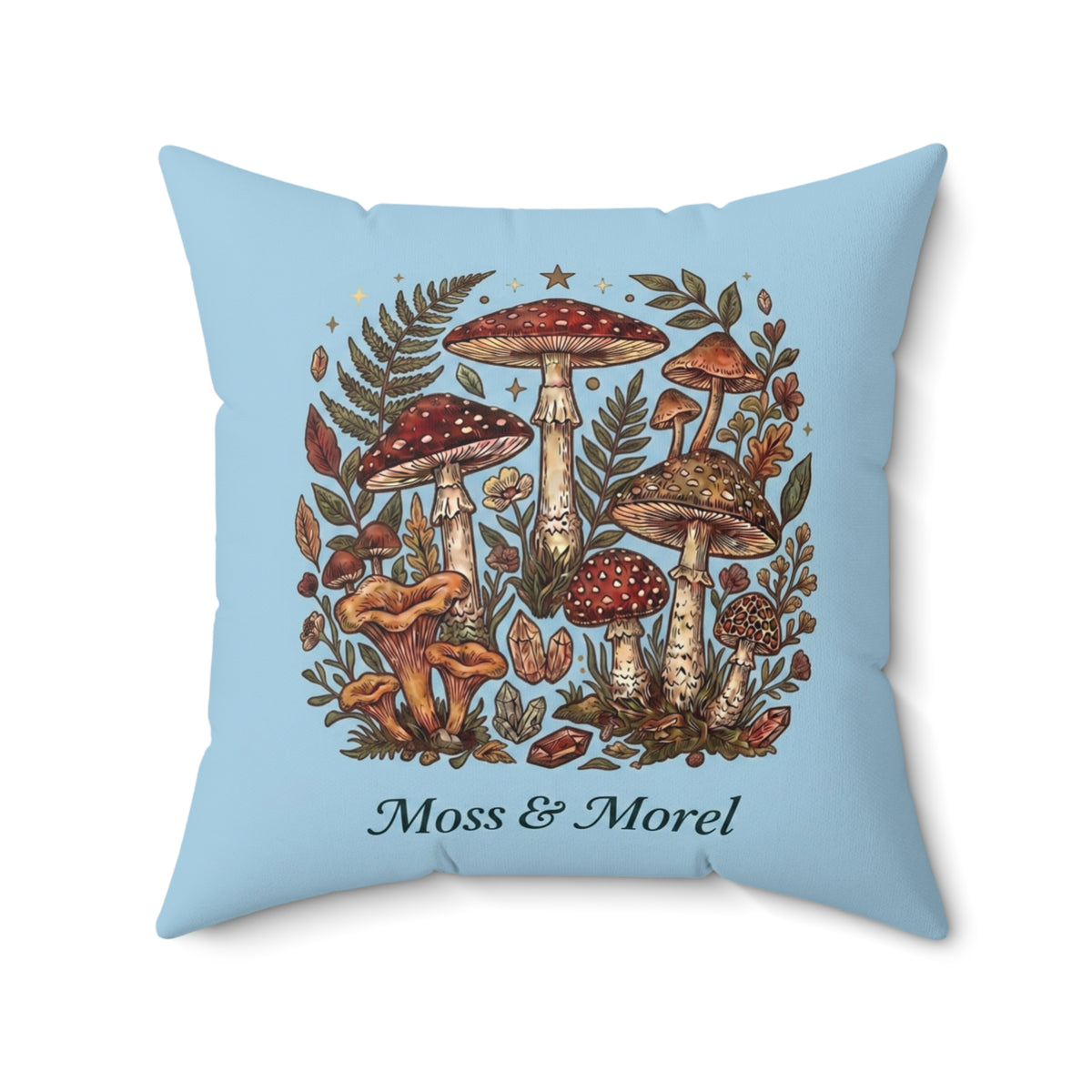 Moss & Morel Botanical Accent Throw Pillow-Sky Blue