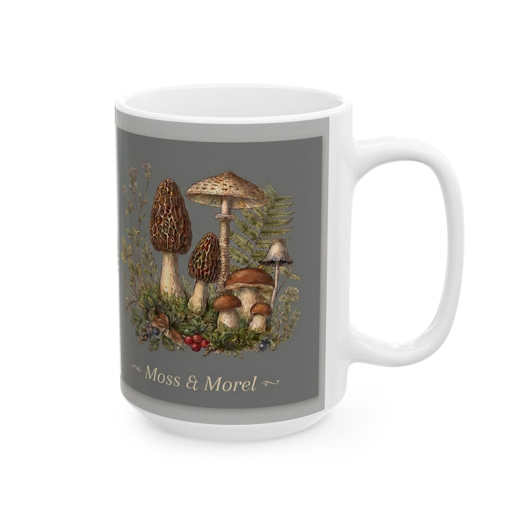 Moss & Morel Botanical Ceramic Mug-Lichen Grey