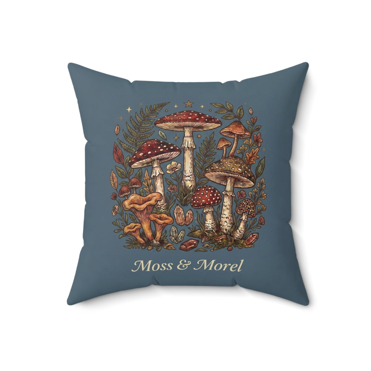 Moss & Morel Botanical Accent Throw Pillow-Slate Blue
