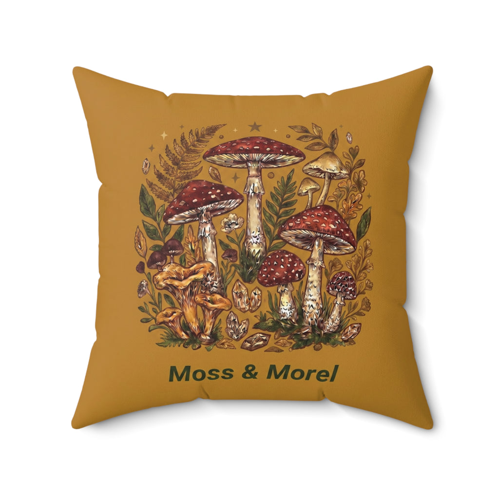 Moss & Morel Botanical Accent Throw Pillow-Mustard Gold Meadow