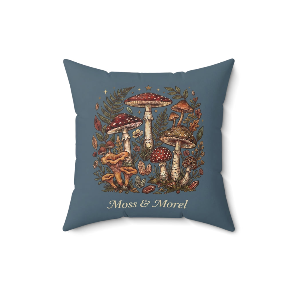Moss & Morel Botanical Accent Throw Pillow-Slate Blue