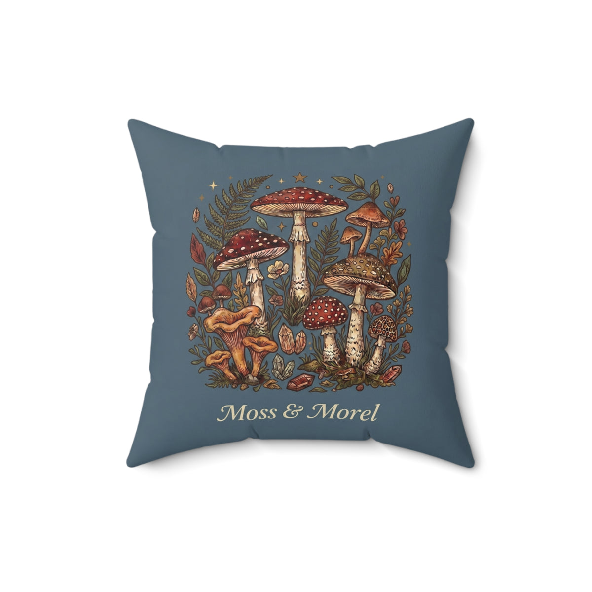 Moss & Morel Botanical Accent Throw Pillow-Slate Blue