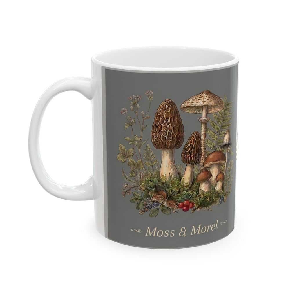 Moss & Morel Botanical Ceramic Mug-Lichen Grey