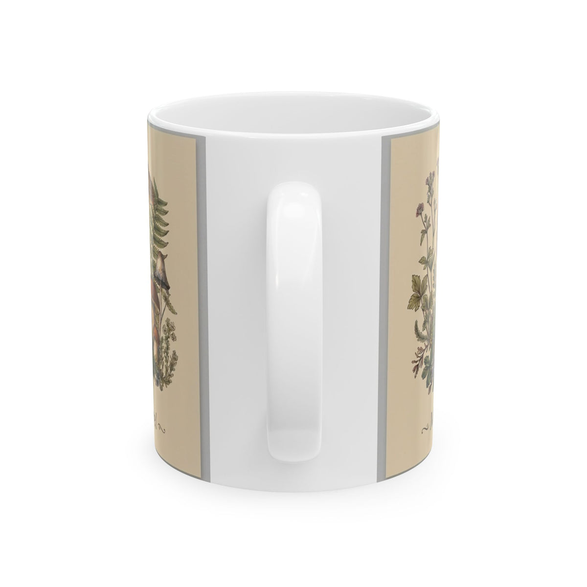Moss & Morel Botanical Ceramic Mug-Creamy Oatmeal