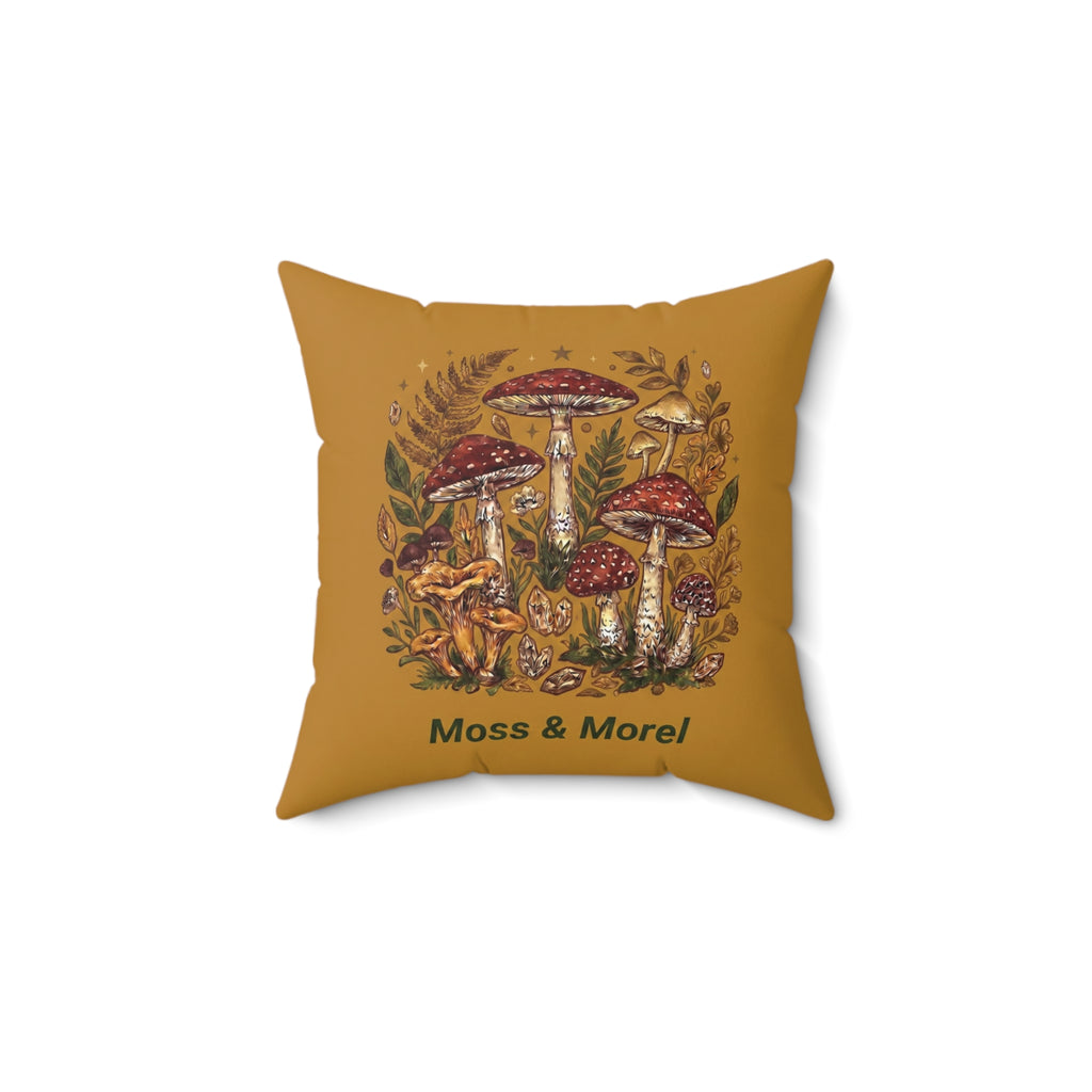Moss & Morel Botanical Accent Throw Pillow-Mustard Gold Meadow